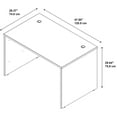 thumbnail image 5 of Series C 48W x 30D Shell Desk in Mocha Cherry - Engineered Wood, 5 of 6