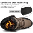 thumbnail image 4 of Ecetana Men's Snow Boots Faux Fur Warm Snow Boots Lightweight Anti-slip Waterproof Winter Boots, 4 of 6