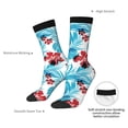thumbnail image 4 of Fuzoiu Hawaiian Style Print Athletic Crew Socks for Men & Women,Casual Crew Socks,Above Ankle Crew Socks for Business, Casual, 4 of 6