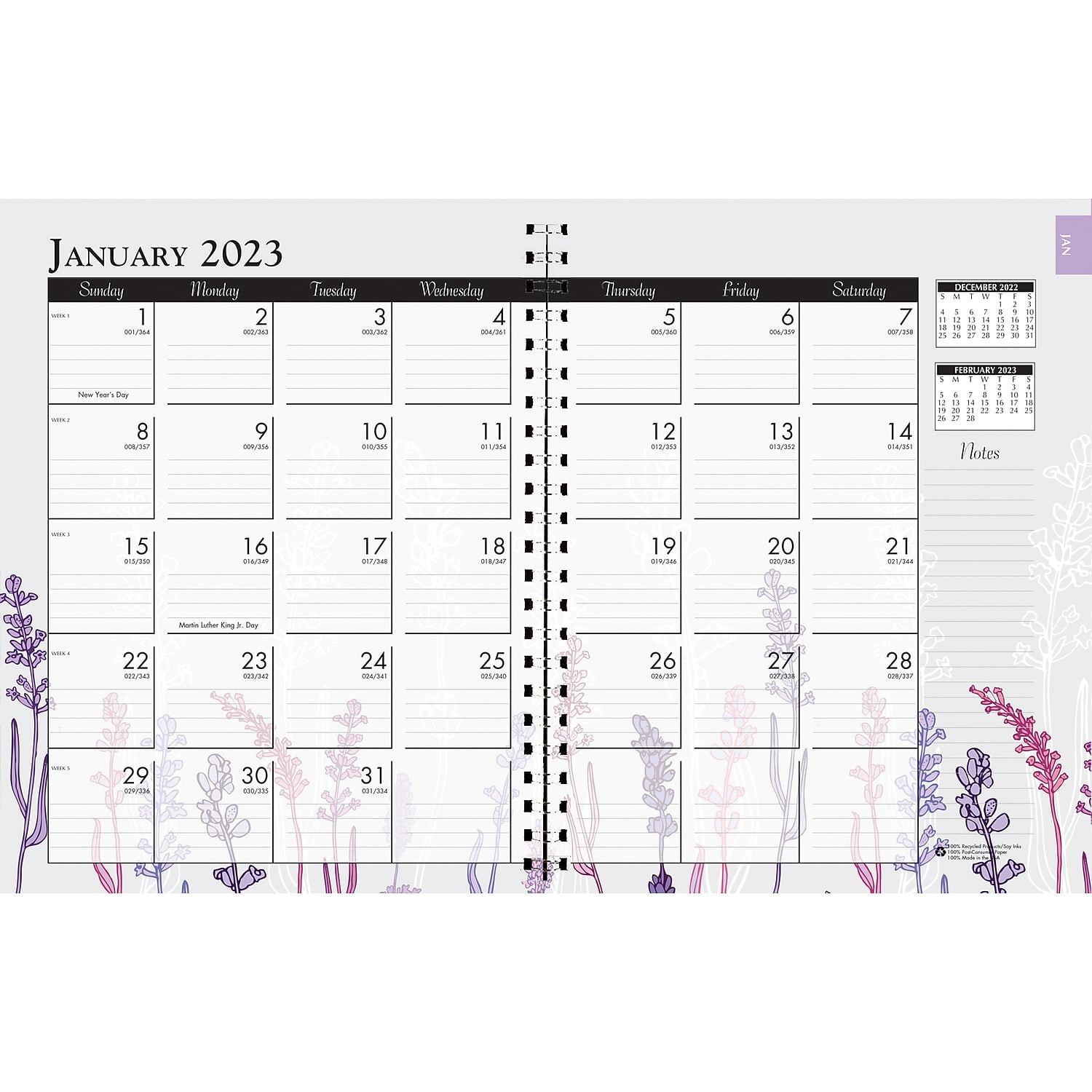 2023 House of Doolittle 8.5'' x 11'' Weekly & Monthly Planner Multicolor (287-74-23) 28774-23
