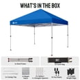 thumbnail image 3 of CROWN SHADES 8x8 Pop Up Canopy with One Push Setup Easy Outdoor Sun Shade for Events Parties Camping Blue, 3 of 7