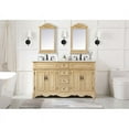 thumbnail image 6 of Elegant Decor Francis 60" Solid Wood Double Bathroom Vanity in Antique Beige, 6 of 8