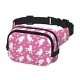 thumbnail image 2 of Fotbe Cute Poodle Dog Cangurera Cuadrada con Estampado de Doble Capa, Bolsa de Cintura Ajustable Mini para Hombres y Mujeres, 2 of 9