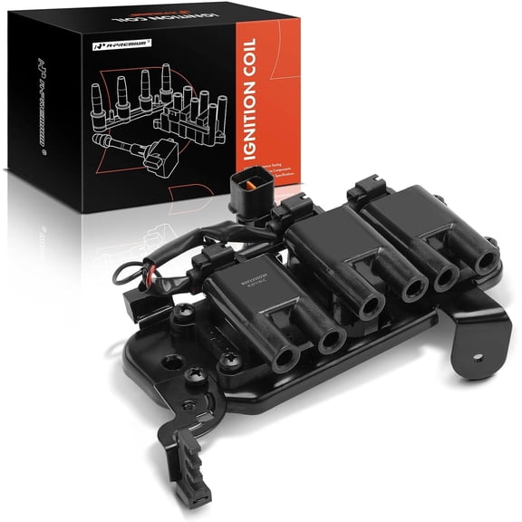 A-Premium Ignition Coil Compatible with Hyundai Santa Fe V6 2.7L 2001-2006, Tiburon V6 2.7L 2003-2008