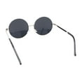 thumbnail image 4 of Arrow Metal Jewel Hinge Round Circle Lens Oversized Hippie Metal Rim Sunglasses Silver - Black, 4 of 4