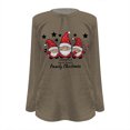 thumbnail image 5 of Zhanying Chandails pour Femmes Coupe Classique Tenue Décontractée Chandail d'Hiver Chandail de Vacances Rouge et Vert pour Femmes, 5 of 5