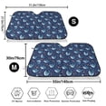 thumbnail image 3 of Picia Cartoon Sharks2 Curved Windshield Sunshade Accordion Folding Style Auto Shade for Car Truck SUV Van Blocks UV Ray Sun Visor Protector -Medium, 3 of 7