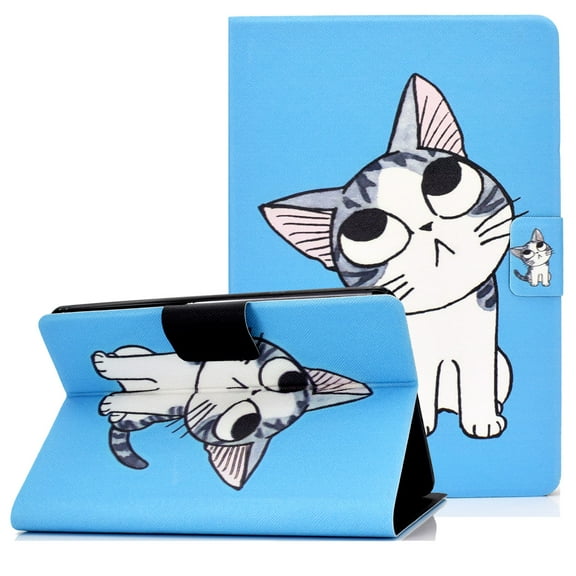 E-Reader Case for All-New Paperwhite 6.8" 2021, Kindle Paperwhite 11th Gen Case with Card Slots, Allytech PU Leather Kickstand Auto Wake Shockproof Case for Paperwhite Signature Edition 2021, Cute Cat
