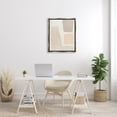 thumbnail image 4 of Stupell Industries Geometric Abstract Collage Blocked Neutral Brown Shapes Luster Gray Framed Floating Canvas Wall Art, 24x30, by June Erica Vess, 4 of 5