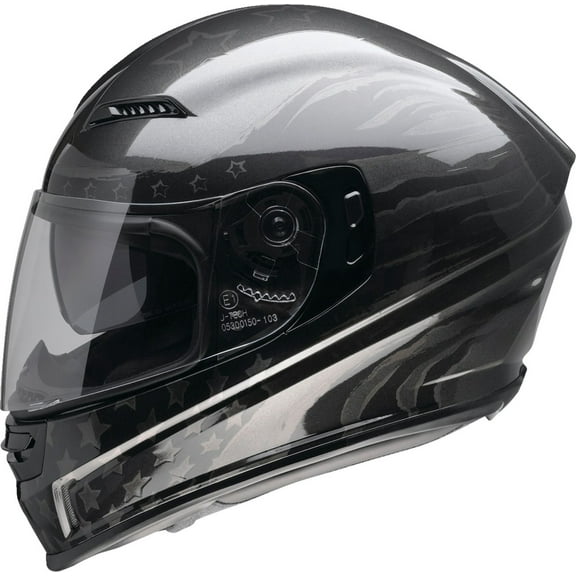 Z1R Jackal Patriot Motorcycle Helmet Stealth 3XL