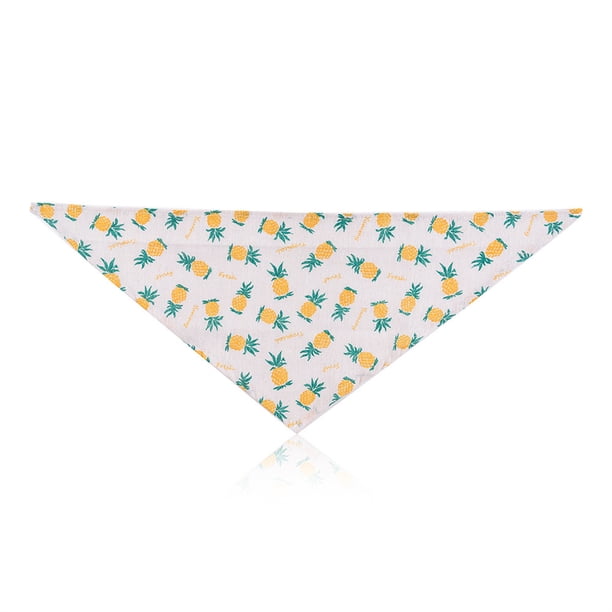 Methold Bufanda de baba Triangular con estampado de frutas, algodón, mantenimiento del calor, toalla decorativa ajustable para mascotas, suministros de Type2 NO2 Methold PT003848-02