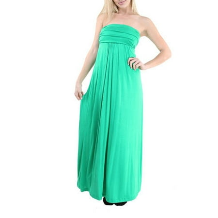 Women's Strapless Maxi Dress