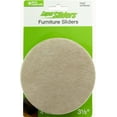 thumbnail image 6 of Super Sliders 3-1/2" Round Furniture Sliders – 4 Pack, Heavy-Duty Felt Pads for Hardwood & Hard Surface Floors (Beige), 6 of 7