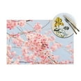 thumbnail image 4 of XMXY Woven Placemats Set of 6 PCS, Cherry Blossom Tree Table Mats Washable Heat Resistant Placemats, 4 of 6