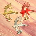 thumbnail image 5 of BGZLEU Christmas Tree Bell Ornaments Xmas Bell Hollow Reindeer Hanging Decorations Wall Fireplace Window Hanging Christmas Party Supplies, 5 of 9