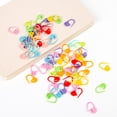 thumbnail image 3 of Mightlink 104Pcs Safety Pins Multicolor Crochet Stitch Clips Knitting Markers Locking Latch DIY Weaving Needle Hooks Sewing Tools Accessory, 3 of 6