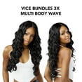 thumbnail image 4 of Sensationnel Vice Bundles 3X Multi Bundle Weaving Premium Hair with 2x5 Lace Closure Multi Body Wave ( 18" 20" 22" Inch ) ( T2/BG Dark Brown / Burgundy ), 4 of 6