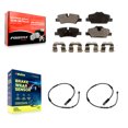 thumbnail image 1 of Positive Plus Rear Semi-Metallic Disc Brake Pads and Wear Sensors Kit for Car Mini Cooper KPW-101116, 1 of 8
