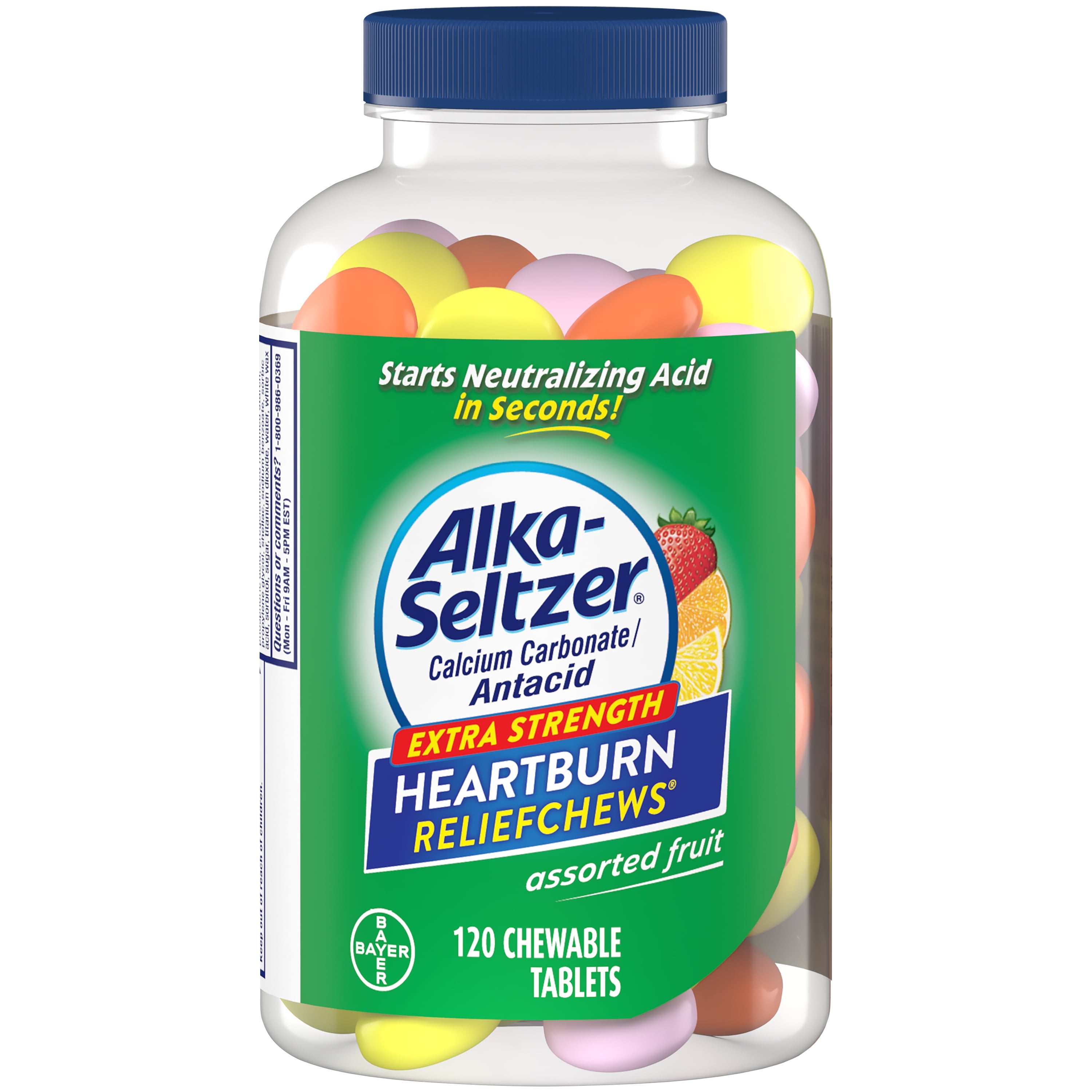 Alka Seltzer Extra Strength Heartburn Relief Chews Antacid Tablets 120 Ct