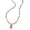Pink, variant on Vibrant Bear Pendant Necklace Fun And Colorful Bear Pendant Necklace Stylish Clavicle Chain For Casual Outfits