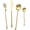 Matte Gold, variant on 304 Flatware Set Matte Gold Silverware Set Satin Finished 18/8 Stainless Steel Cutlery Set with Round Handle 24 Piece Wedding Housewarming Gift Service for 6