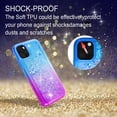 thumbnail image 2 of FIEWESEY For iPhone 11 Pro 5.8" Case iPhone 11 Pro Glitter Case Sparkle Glitter Flowing Liquid Quicksand with Shiny Bling Diamond Women Girls Cute Case For Apple iPhone 11 Pro 5.8 inch - Blue+Purple, 2 of 6