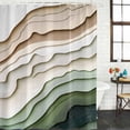 thumbnail image 3 of Sage Green Ombre Waterproof Fabric Shower Curtain,Modern Abstract Geometric Art Waterproof Fabric Shower Curtain for Bathroom Curtains Bathtubs Hotel Shower Curtains with 12 Hooks Extra Long 72x96, 3 of 8