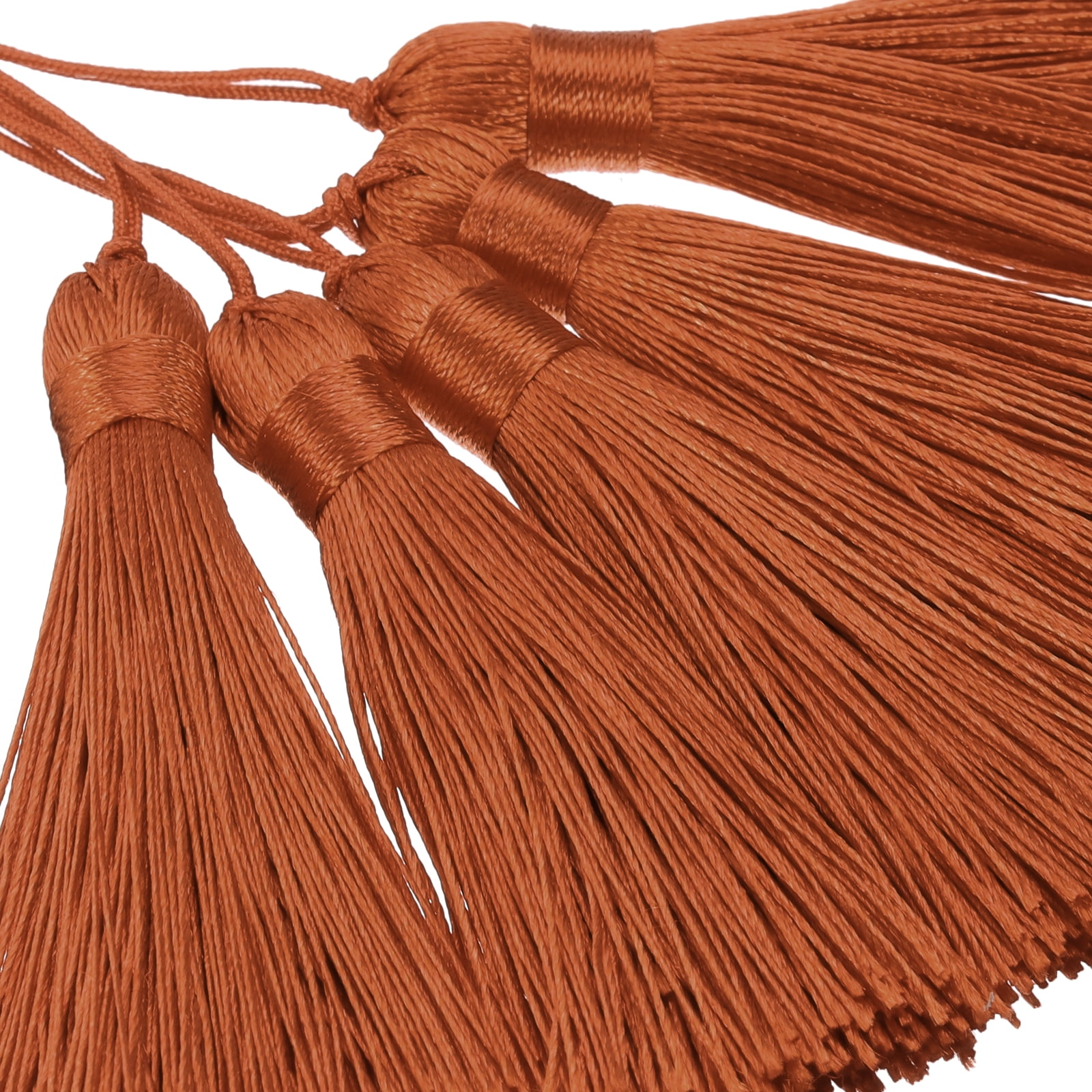Unique Bargains Mini Bookmark Tassels Handmade Floss Craft for Jewelry Making Chestnut