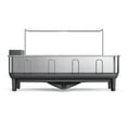 thumbnail image 4 of simplehuman Kitchen Dish Drying Rack, Fingerprint-Proof Stainless Steel Frame, Grey Plastic, 4 of 9