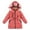 Watermelon Red, variant on REDARER Girls Long Padded Coat Winter Warm Insulated Down Alternative Toddler Kids Outerwear Cold Weather Jacket,Size:6-7 Years