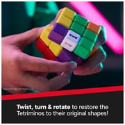 Rubiks Tetris Cube, Color-Matching Puzzle Fidget Toy for Ages 8 and up