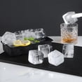 thumbnail image 1 of DEKAXID 4/6/8/15 Molde para bandeja de hielo grande de rejilla gigante de silicona de grado alimenticio, molde cuadrado para cubitos de hielo, molde para hacer cubitos de hielo DIY, 1 of 6
