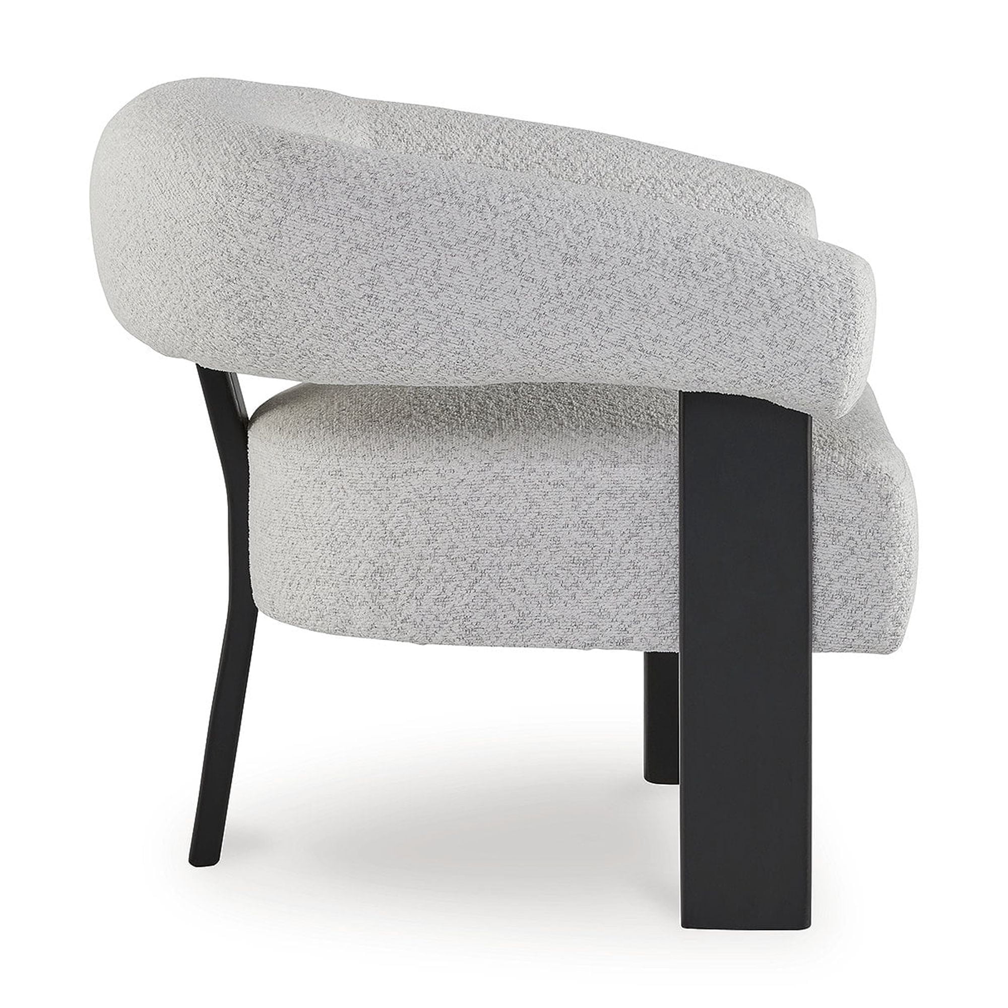 (2 pack) Signature Design by Ashley Dultish Barrel Back Accent Chair, Snow Gray