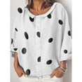 thumbnail image 6 of Elainilye Fashion Women Shirt Casual Boho Printing Half Sleeve T Shirts Lose Tank Tops,White, 6 of 6