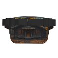 thumbnail image 3 of Honeii Rustic Cabin Autumn Forest Print Square Double Layer Waist Bag,Waist Belt Bag Fashion Fanny Women and Men,For Travel Running Hiking Walking, 3 of 9