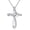 04-Apri-CZ, variant on Cross Necklace for Women 925 Sterling Silver Birthstone Necklace Sideways Cross Necklace Birthstone Jewelry Gifts