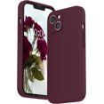 thumbnail image 1 of AmPm Silicone Case Compatible with iPhone 13 Case (6.1 inch 2021), with Camera Protection, Liquid Silicone Phone Case with Microfiber Lining (Lilac Purple), 1 of 8