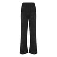 thumbnail image 4 of Haitryli Women's Chinese Style Baggy Wide Leg Suit Pants Elastic High Waist Palazzo Pants Casual Daily Wear Black M/2, 4 of 7