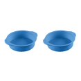 thumbnail image 4 of Guardoinrt 1/2/3 Mariage Fête Gâteau Restaurant Réutilisable Mousse Lavable Rond Moule Cuisine Gadget Accessoires Bleu 10 Pouces 2PCS, 4 of 6