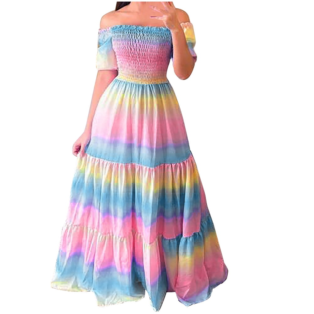 Dresses, Plus Size Boho A Line Dress 