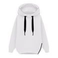 thumbnail image 2 of Patlollav Womens Winter Warm Hoodie Color Block Pullover Casual Sweatshirt Long Sleeve Tops, 2 of 7