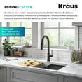 thumbnail image 5 of KRAUS Oletto Modern Industrial Pull-Down Single Handle Kitchen Faucet in Matte Black, 5 of 15
