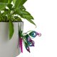 thumbnail image 5 of Colgante de insectos metálicos pintados a mano para macetas - Decoración de jardín verde y morado - Percha para plantas exteriores de 15x13 cm, 5 of 8