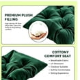 thumbnail image 2 of Swing Cushion & Bench Cushion, Outdoor Swing Seat Pad, Replacement Cushion for Garden Furniture, Patio & Terrace, Soft Supportive & Durable, 100x50cm, Green, 2 of 8