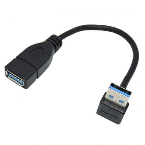 Chenyang CY Up Angled USB 3.0 Type-A Male to USB 3.0 Type-A Female Extension Cable 20cm 5Gbps 90 Degree Cable