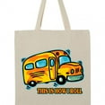 thumbnail image 4 of Inktastic How I Roll School Bus Tote Bag, 4 of 5