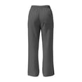 thumbnail image 5 of hoksml Women's High Waist Wide Leg Pants, Casual Drawstring Linen Pants with Pockets and Side Slits, 5 of 9