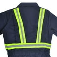 thumbnail image 6 of Toptie Short-Sleeve Coverall Safety Enhanced Visibility Striped One Piece Jumpsuit-Black-2XL Regular, 6 of 6