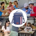 thumbnail image 5 of Bolsa de almuerzo de papel de aluminio, bolsa de hielo impermeable, fiambrera portátil, bolsa de aislamiento a rayas, 5 of 5