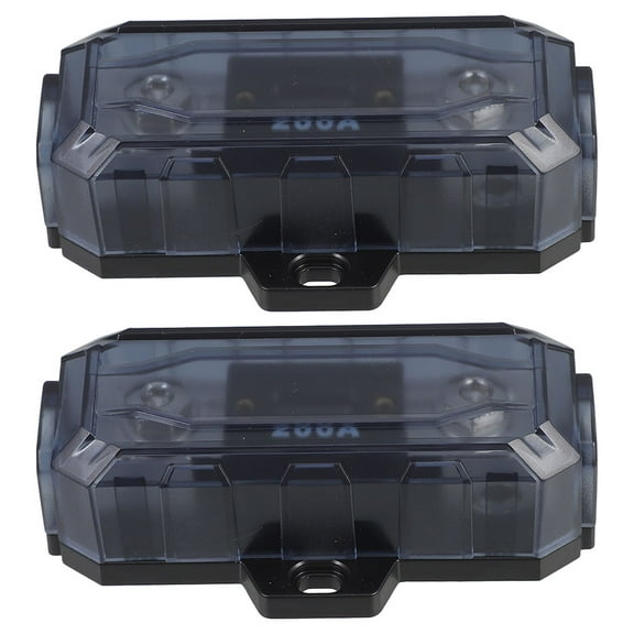 2 Pcs Fuse Holder Car Charger USB Car Audio Fuse Box 11.50X5.00X4.00CM Silver